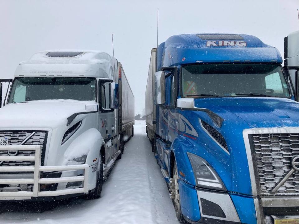 Rising costs are having a ripple effect throughout the trucking industry. (James Chaarani/CBC - image credit)