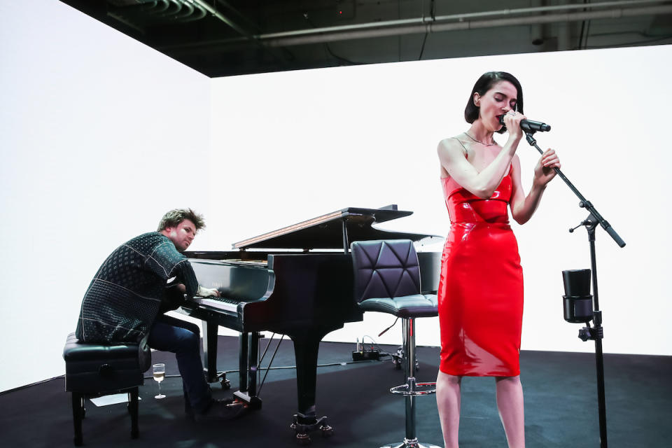 <p>St. Vincent at the Tiffany & Co. fragrance launch party. (Photo: BFA) </p>