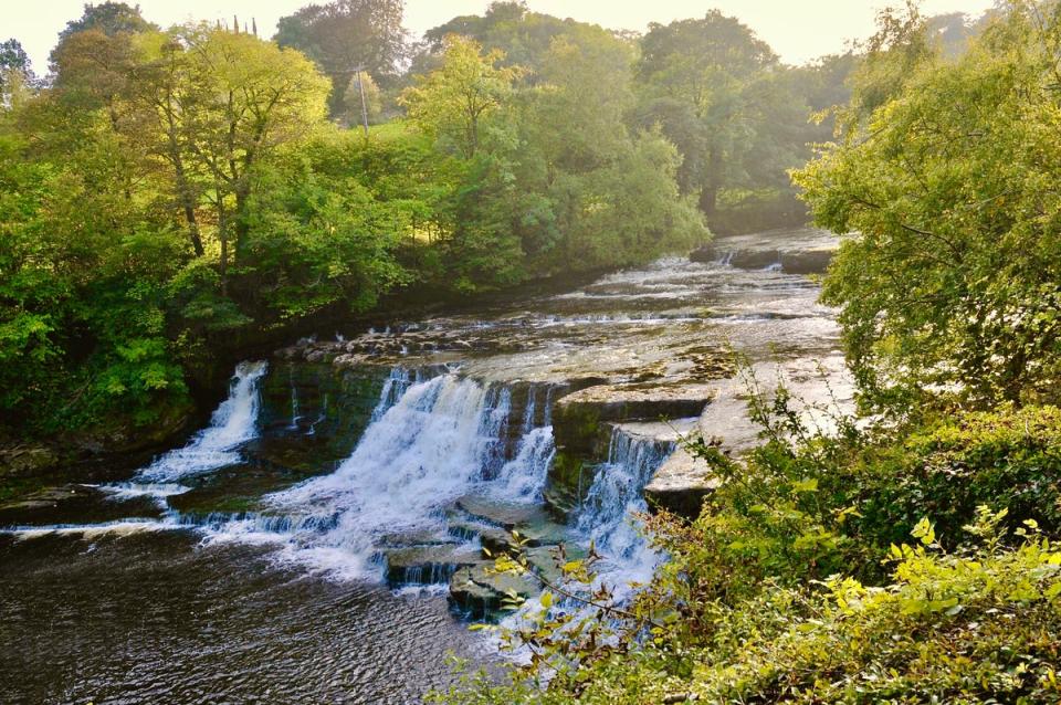 Aysgarth Falls, a triple flight of waterfalls on the River Ure (Getty Images/iStockphoto)