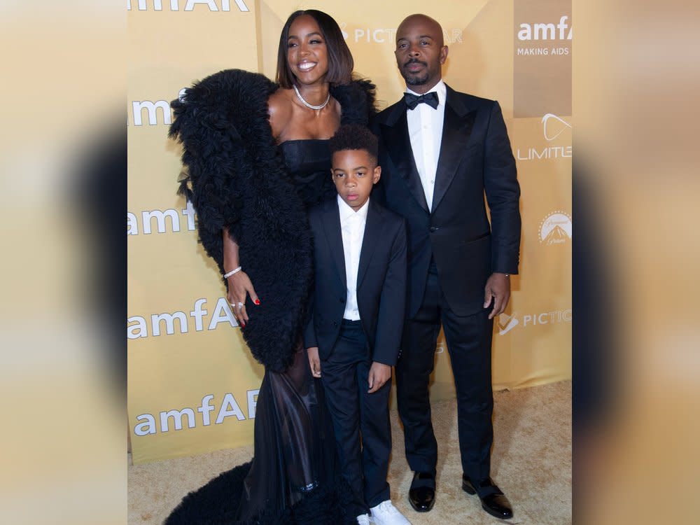 Kelly Rowland mit ihrer Familie bei der amfAR-Gala. (Bild: imago images/ZUMA Wire)