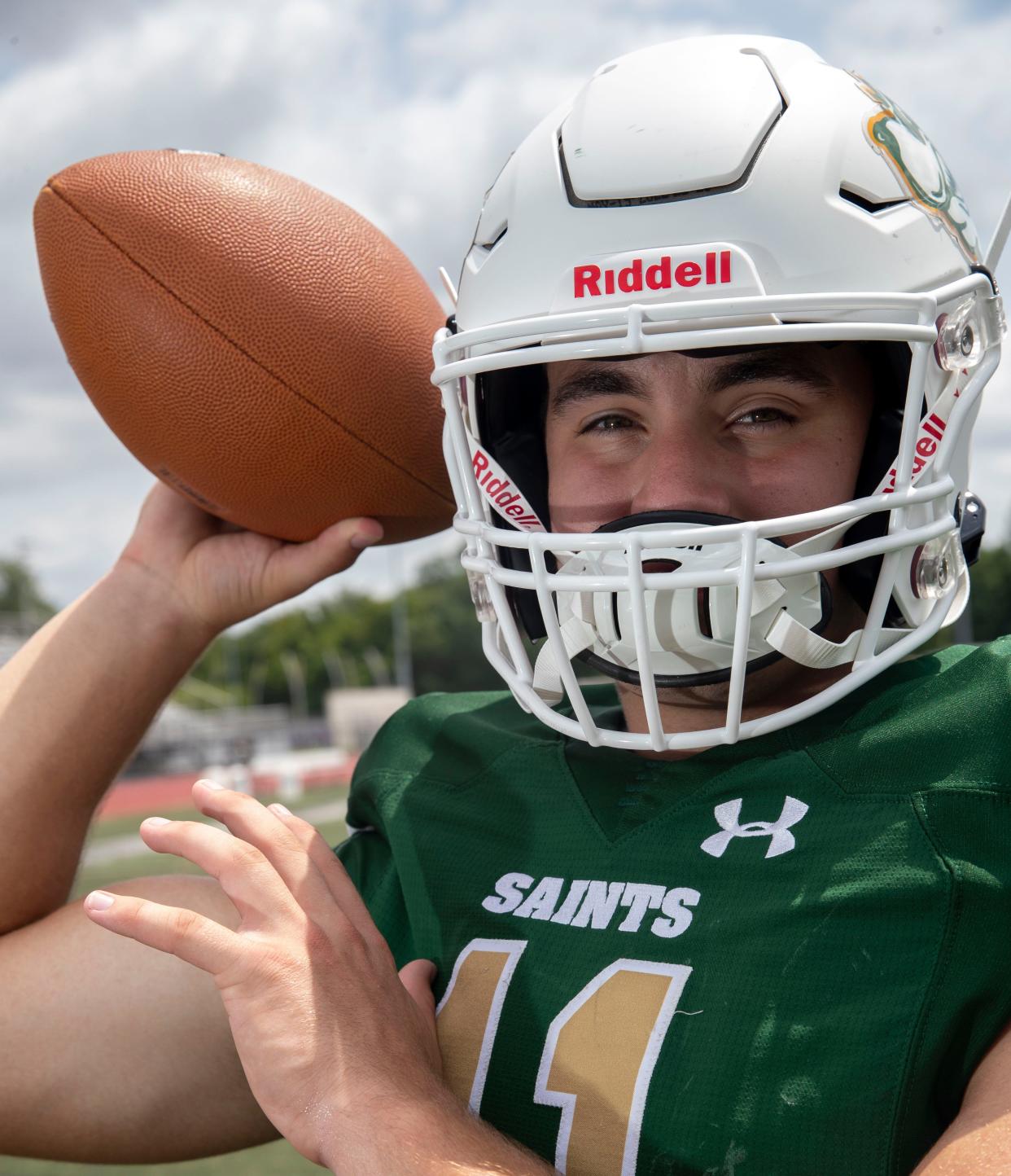 Briarcrest Christian’s J.D. Sherrod on Tuesday, July 19, 2022, at Christian Brothers High School in Memphis.