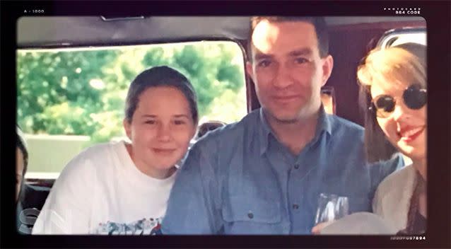 Henry pictured with his daughter, Elise, and Anna-Jane Cheney.