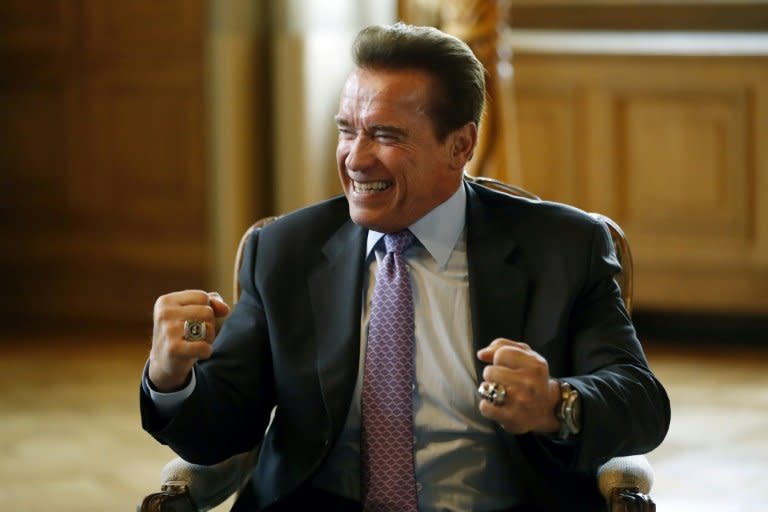 Hollywood star and former California governor Arnold Schwarzenegger turns 70 in July but the march of time has not dimmed his optimism