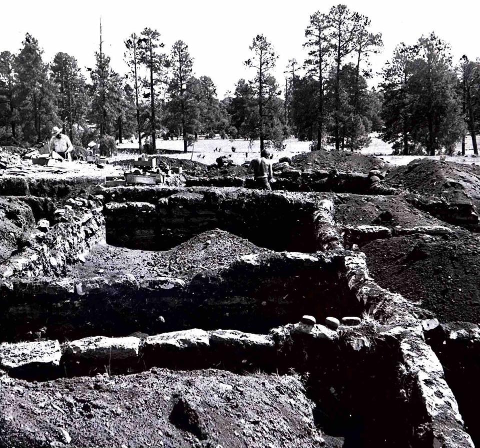 Excavation work near Point of Pines as seen in July 1958.