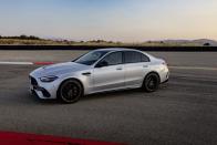 <p>The 2024 C 63 has no less than eight drive modes in its AMG DYNAMIC SELECT system: "Electric," "Comfort," "Battery Hold," "Sport," "Sport+," "RACE," "Slippery," and "Individual." Each is tailored to deliver a unique driving experience. </p>