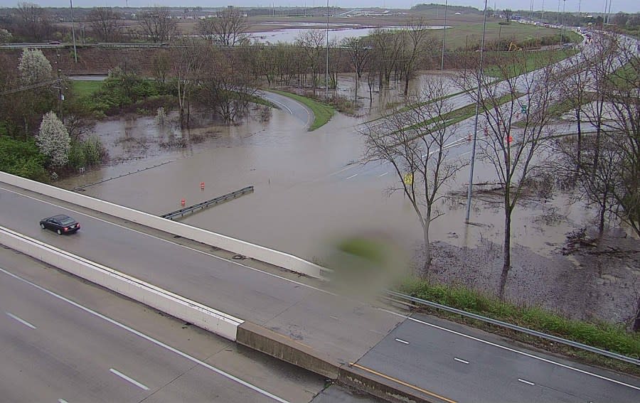 U.S. 23 at Interstate 270 in on the South Side of Columbus, Ohio, on April 2, 2024 (ODOT)