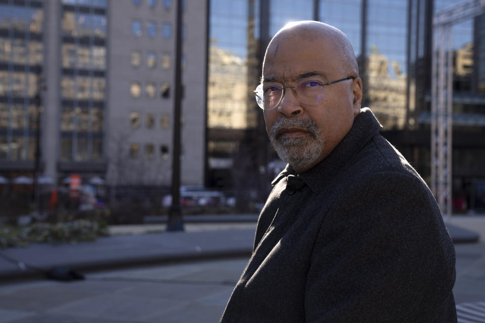 Associated Press reporter Gary Fields poses for a portrait at a public park, Wednesday, Dec. 20, 2023, in Washington. (AP Photo/Mark Schiefelbein)