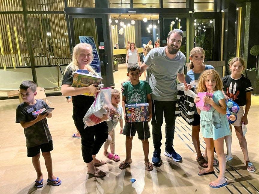 Palm Beach Synagogue rabbis distributed toys, supplies and money to those affected by the Oct. 7 Hamas attacks in Israel.