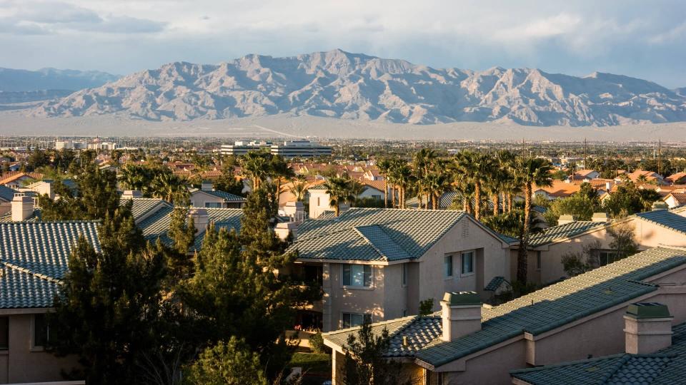 North View Las Vegas Mountain Range Mojave Desert Nevada, USA