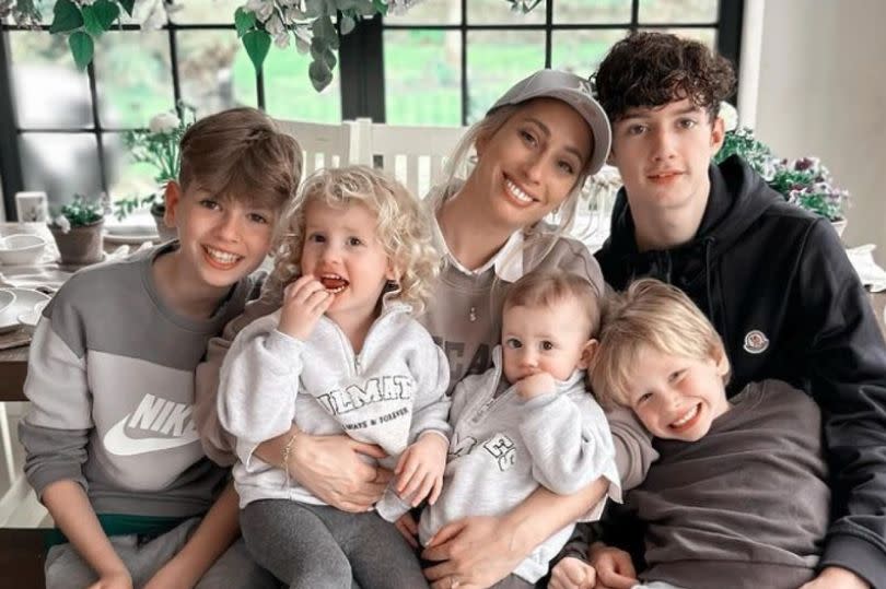 Stacey with her brood -Credit:Stacey Solomon Instagram