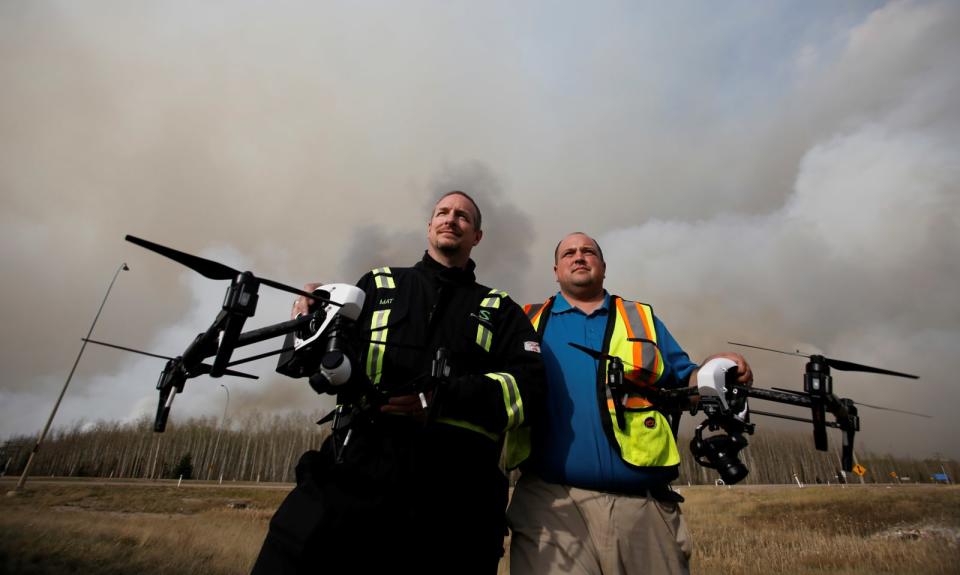 CANADA-WILDFIRE/DRONE