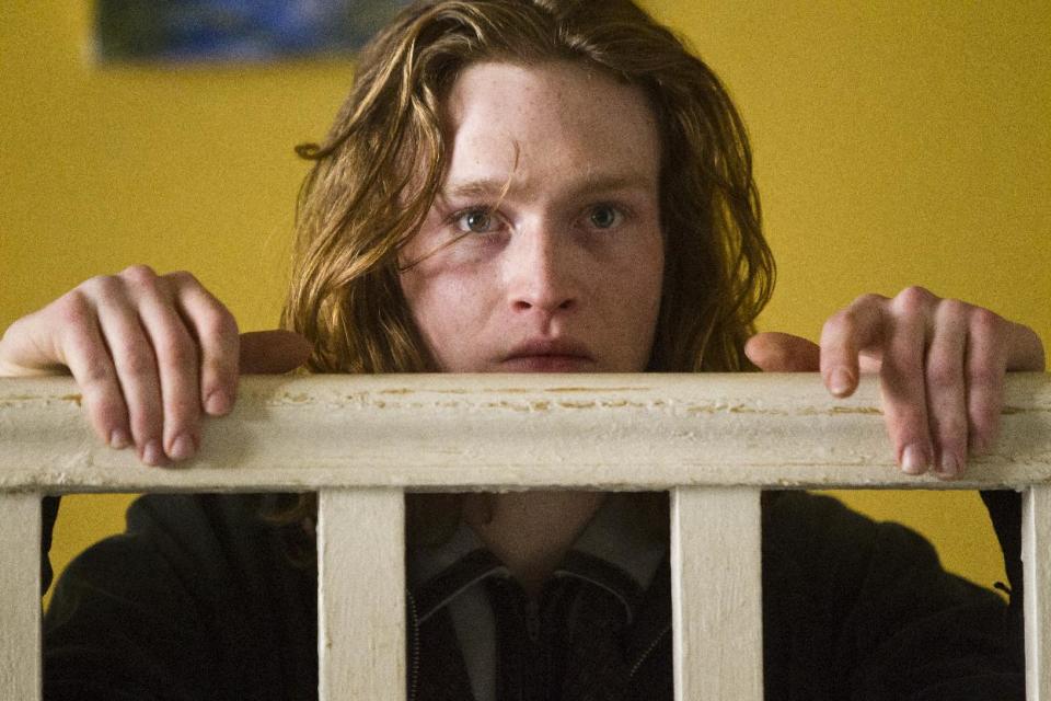 This film image released by IFC Films shows Caleb Landry Jones in a scene from "Byzantium." (AP Photo/IFC Films, Patrick Redmond)