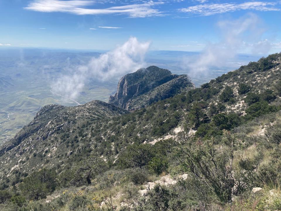 One hiker died and another was stranded April 29 at El Capitan at Guadalupe Peak, shown in a file photo.