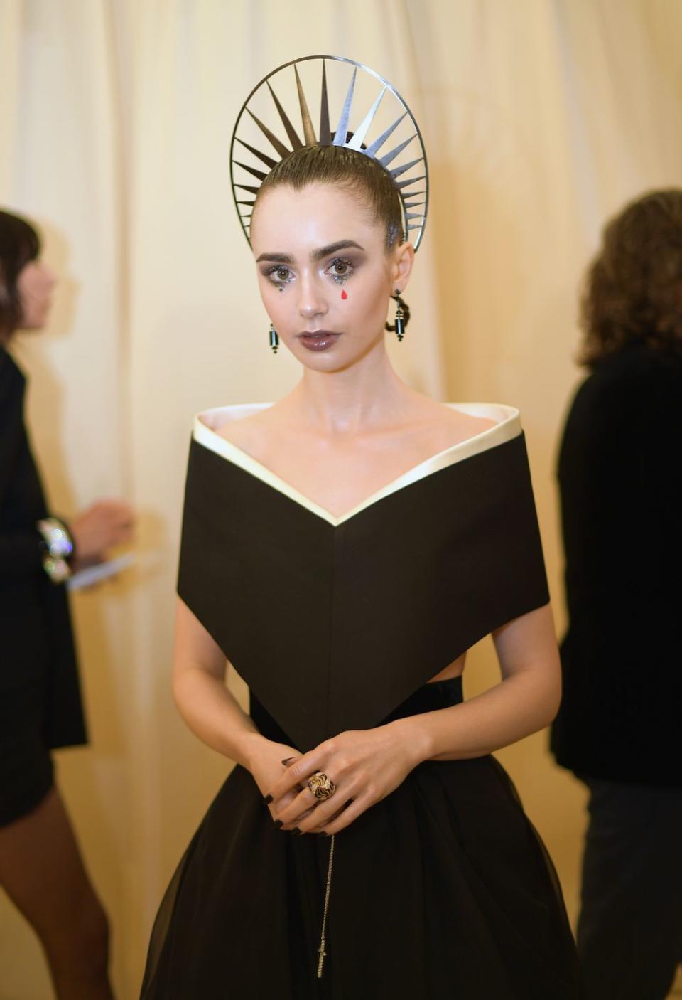 Lily Collins in Givenchy