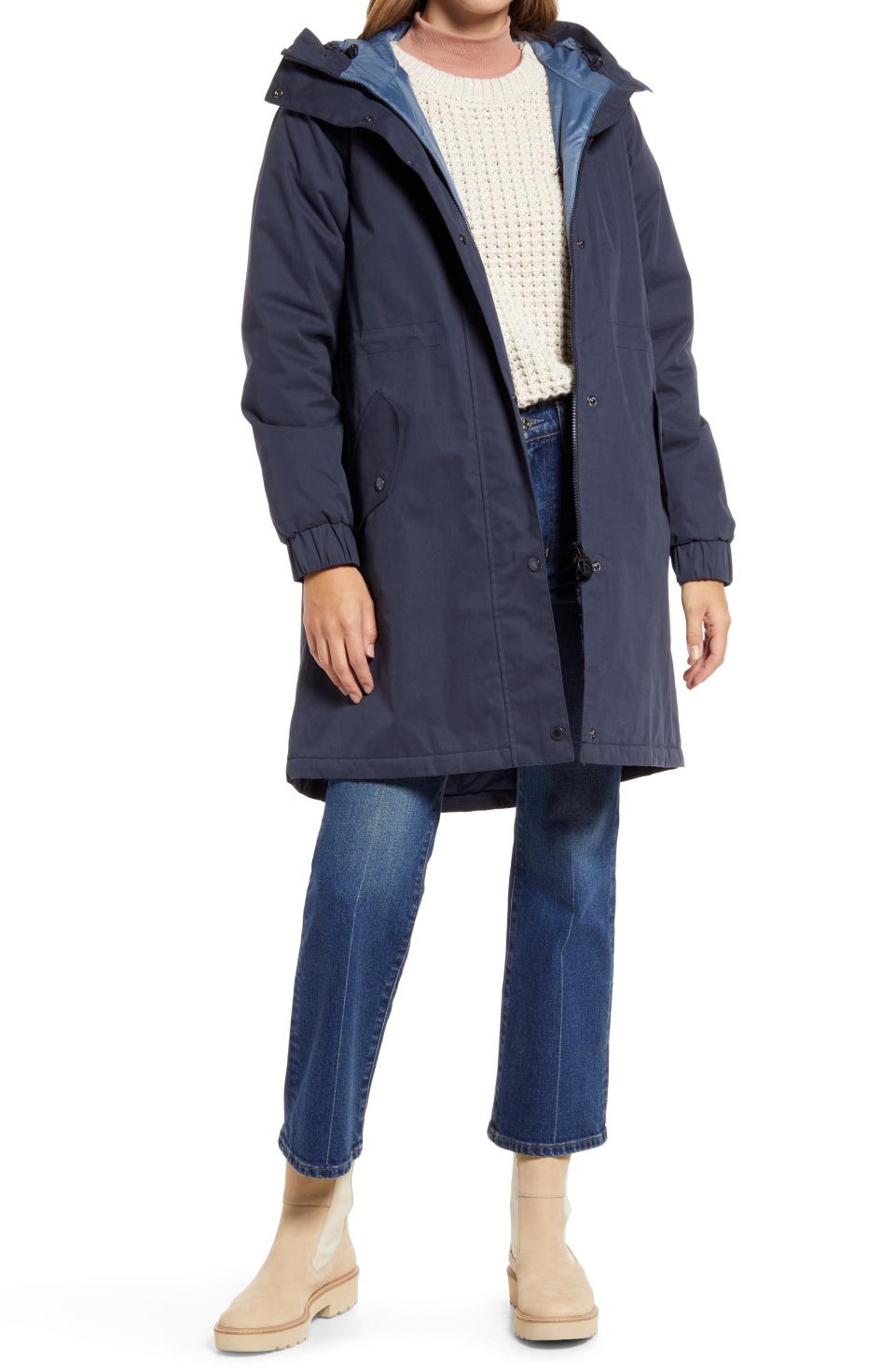 <p><strong>Barbour</strong></p><p>nordstrom.com</p><p><strong>$370.00</strong></p><p><a href="https://go.redirectingat.com?id=74968X1596630&url=https%3A%2F%2Fwww.nordstrom.com%2Fs%2Fbarbour-hauxley-waterproof-breathable-raincoat%2F6483987&sref=https%3A%2F%2Fwww.townandcountrymag.com%2Fsociety%2Ftradition%2Fg34386659%2Fqueen-elizabeth-gift-guide%2F" rel="nofollow noopener" target="_blank" data-ylk="slk:Shop Now;elm:context_link;itc:0;sec:content-canvas" class="link ">Shop Now</a></p><p>Barbour jackets are a mainstay in royal closets, from Kate Middleton's to Prince Charles's—and the Queen has been spotted wearing one very similar to that pictured here. It was actually Prince Philip who awarded the brand its first royal warrant in 1974, but the Queen followed close behind with her own in 1982.</p>