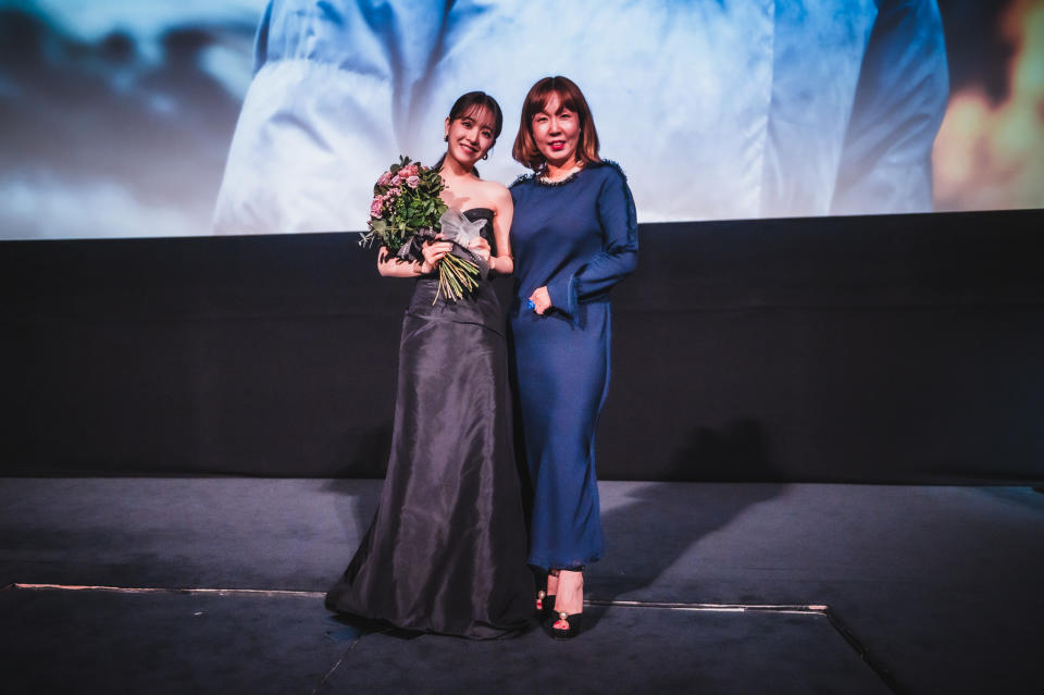 ‘Concrete Utopia’ star Park Bo-young with LEAFF director Hyejung Jeon