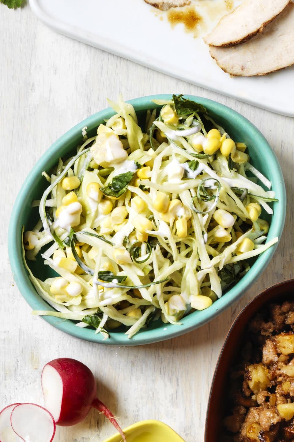 50) Cabbage and Corn Slaw