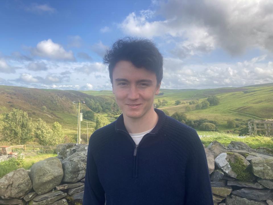 Cameron Welsh, 20, from the Scottish Borders, is to begin reading history and politics at Cambridge’s Homerton College after completing the pre-degree course. (Cambridge University/ PA)