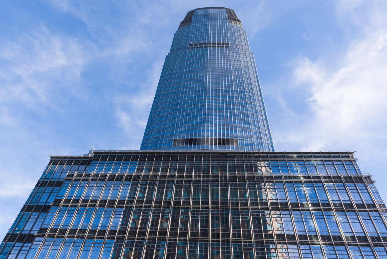 Goldman Sachs Tower, the tallest building in New Jersey, Jersey City, January 10, 2013.