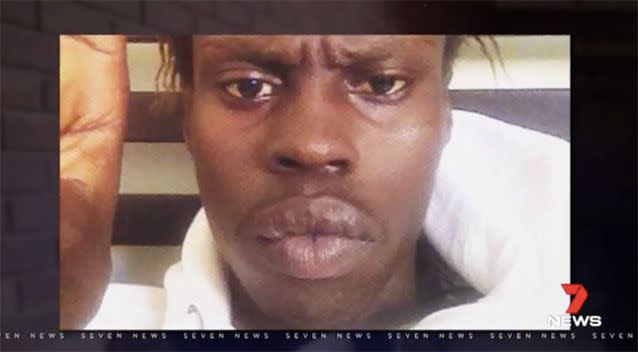 Sudanese Isacc Gatkouth was also one of the four men deported. Picture: 7 News