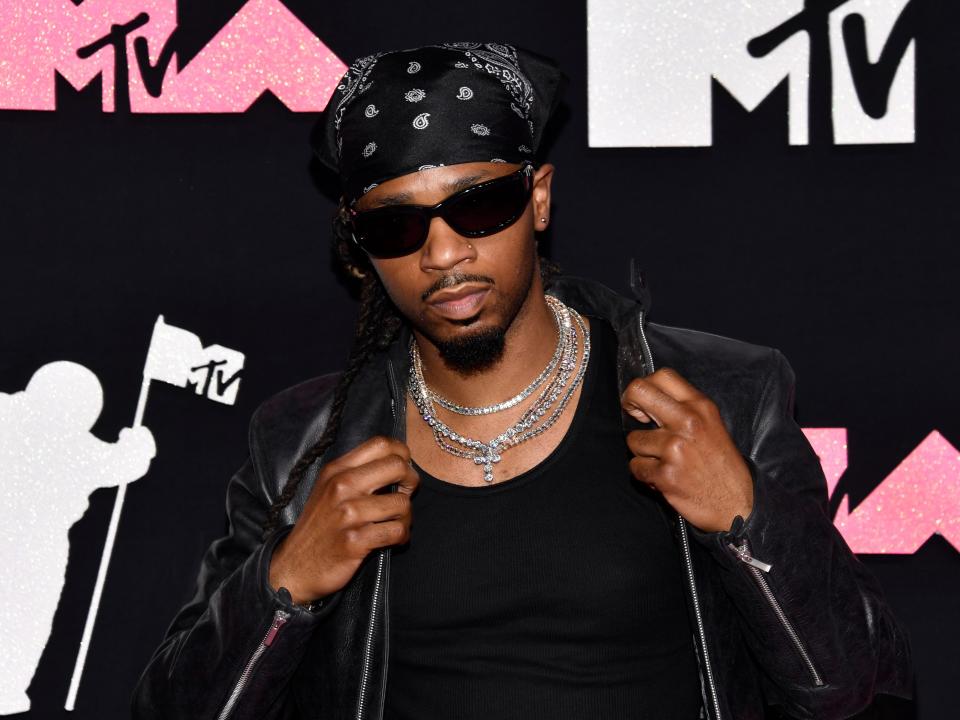 Metro Boomin arrives at the MTV Video Music Awards on Tuesday, Sept. 12, 2023, at the Prudential Center in Newark, N.J.