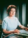 <p>Queen Elizabeth II records her Christmas broadcast in December 1971. Her annual address airs on Christmas Day, continuing a tradition first established by her grandfather King George V in 1932.</p>