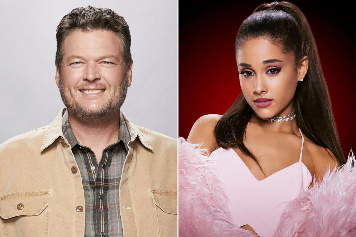 Blake Shelton and Ariana Grande