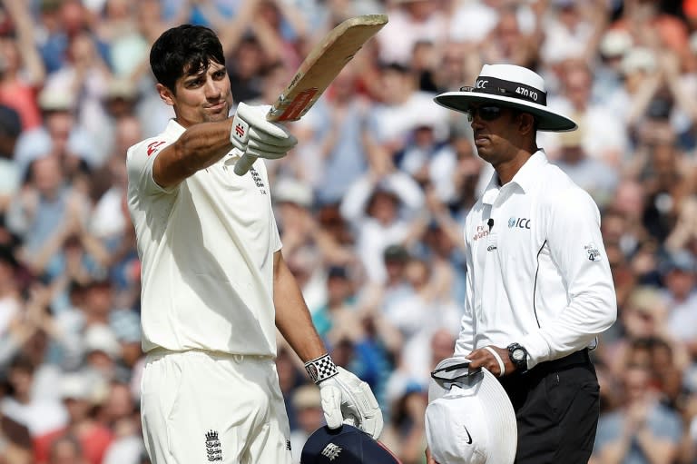 Alastair Cook scored a century in his final Test match for England