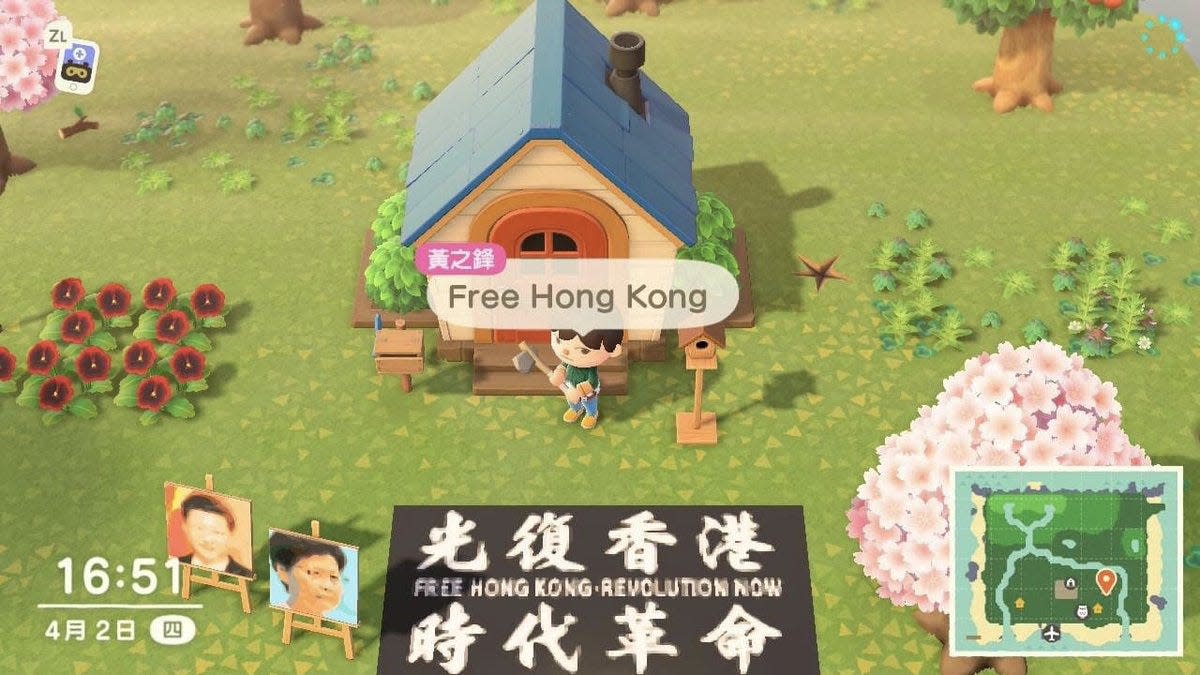 Animal Crossing: New Horizons (Joshua Wong's island)