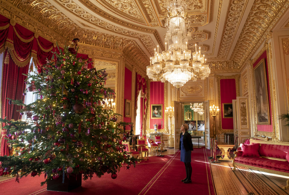 Der Baum im Crimson Drawing Room ist nicht so monumental wie jener in der St. George’s Hall. (Bild: Getty Images)