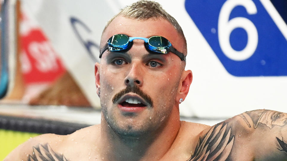 Kyle Chalmers failed to make the semi-finals in the 100m butterfly at the FINA World Championships, performing well below his best. (Photo by Quinn Rooney/Getty Images)