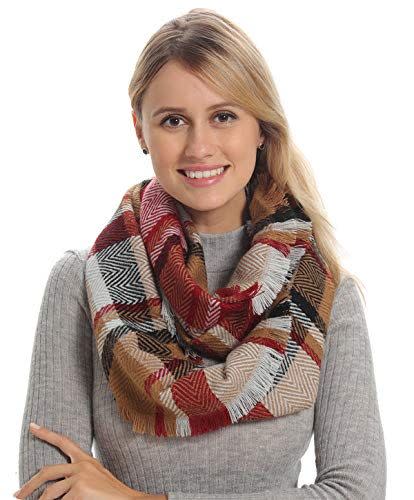 Wander Agio Women Blanket Square Winter Shawls Infinity Scarves