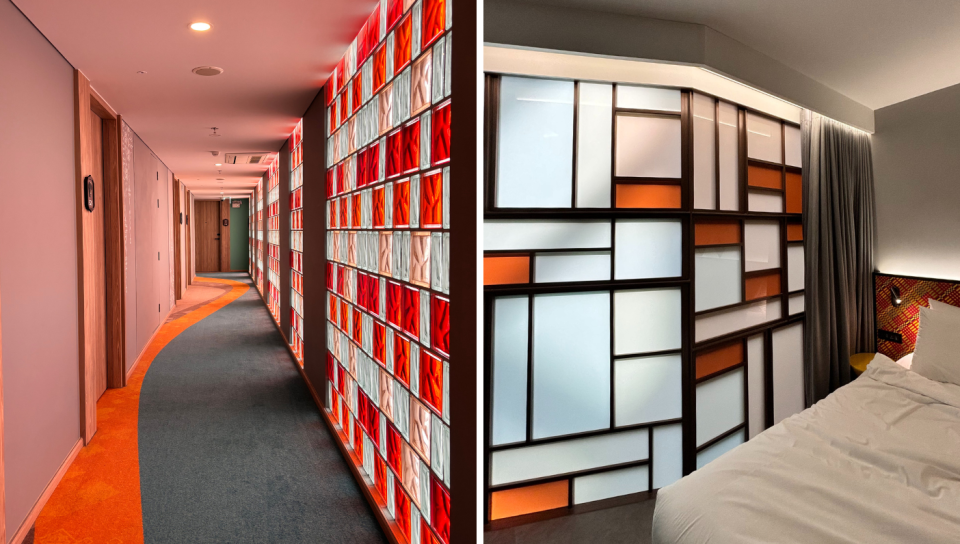 Piet Mondrian inspired art and decor within the hotel (Photo: Stephanie Zheng)