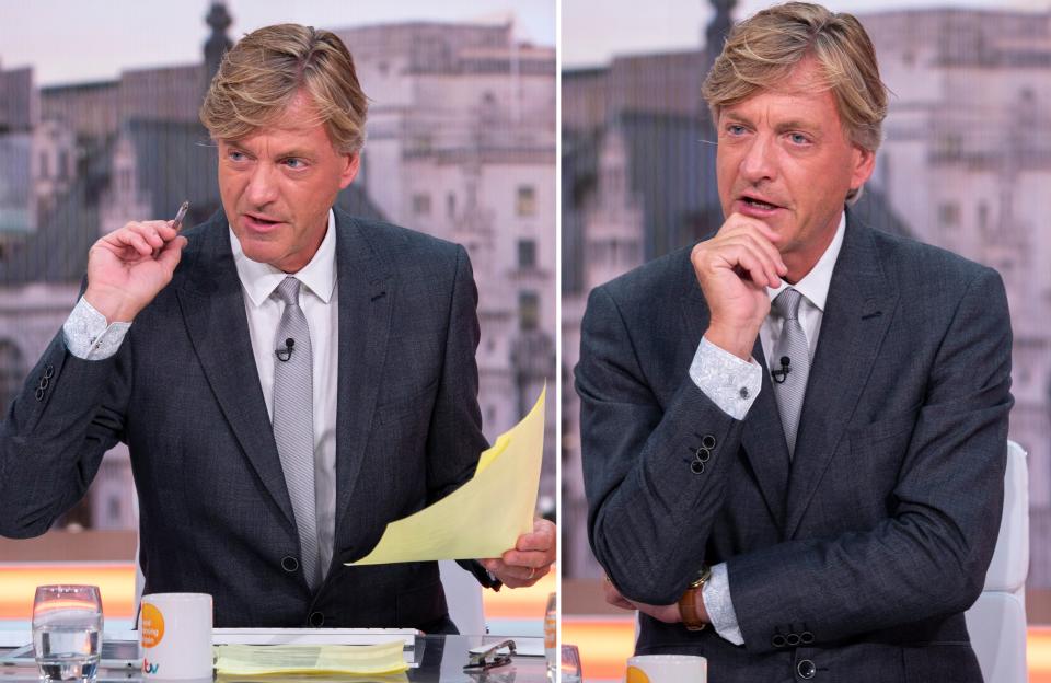 Richard Madeley wasn’t prepared to take any nonsense on today’s Good Morning Britain.(REX)