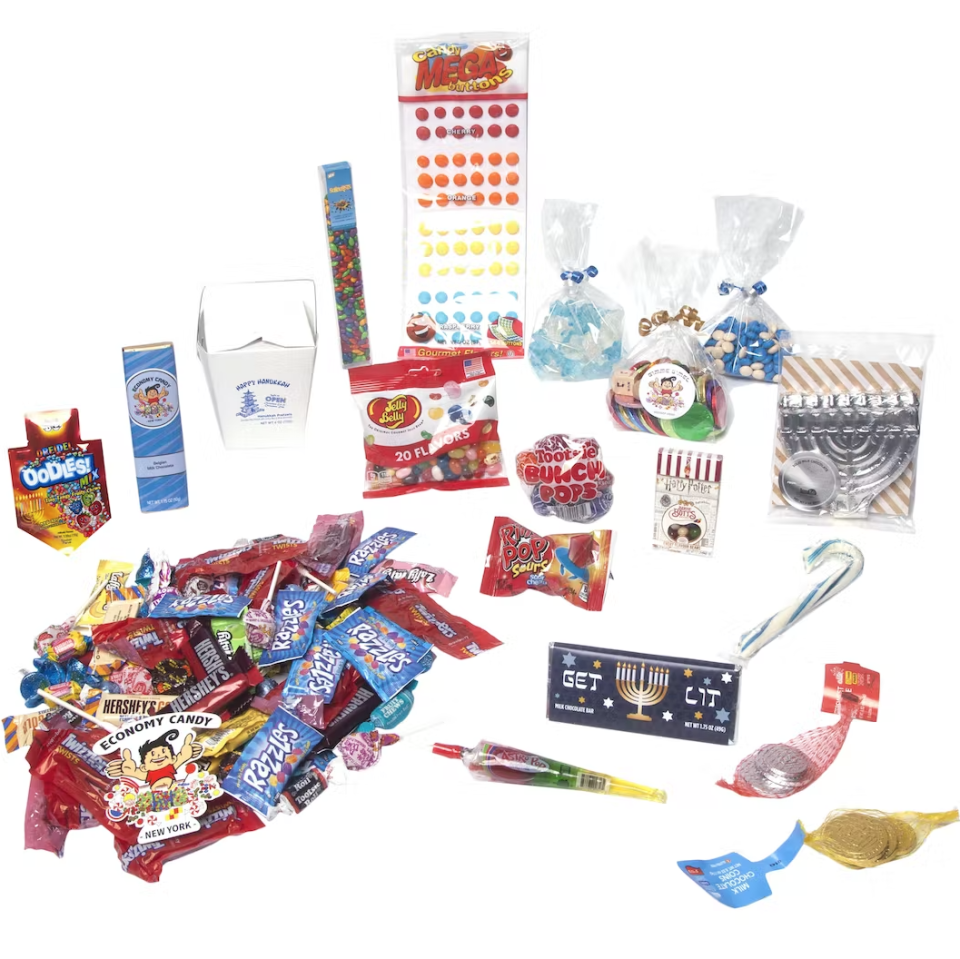 <p><a href="https://go.redirectingat.com?id=74968X1596630&url=https%3A%2F%2Fwww.goldbelly.com%2Feconomy-candy%2Fgoldbelly-hanukkah-candycare-pack&sref=https%3A%2F%2Fwww.redbookmag.com%2Flife%2Ffriends-family%2Fg46000590%2Fbest-hanukkah-gifts%2F" rel="nofollow noopener" target="_blank" data-ylk="slk:Shop Now;elm:context_link;itc:0;sec:content-canvas" class="link ">Shop Now</a></p><p>Hanukkah Candycare Pack</p><p>goldbelly.com</p><p>$89.95</p><span class="copyright">Goldbelly</span>