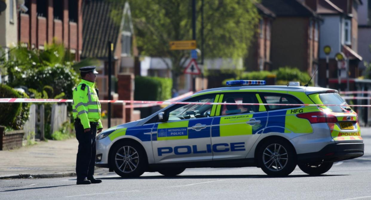 Police have launched a murder investigation after a shopworker was stabbed to death at a newsagent in Pinner on Sunday morning (PA)