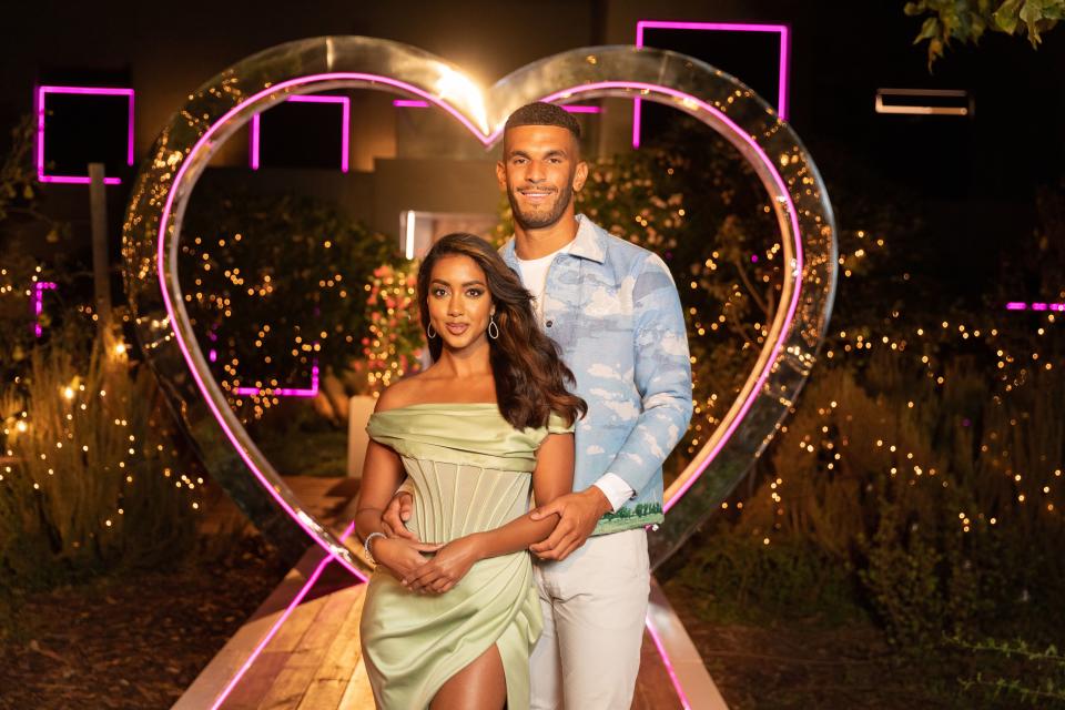 Love Island 2023 winners Sanam Harrinanan and Kai Fagan