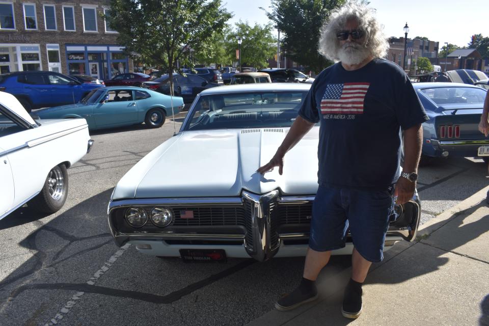 Harold "Brownie" Vaught, 70, of Monrovia, with the 1968 Pontic Catalina hardtop his mom bought when he was 16 years old.