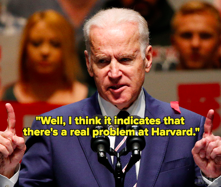 Joe Biden Calls on Harvard to 