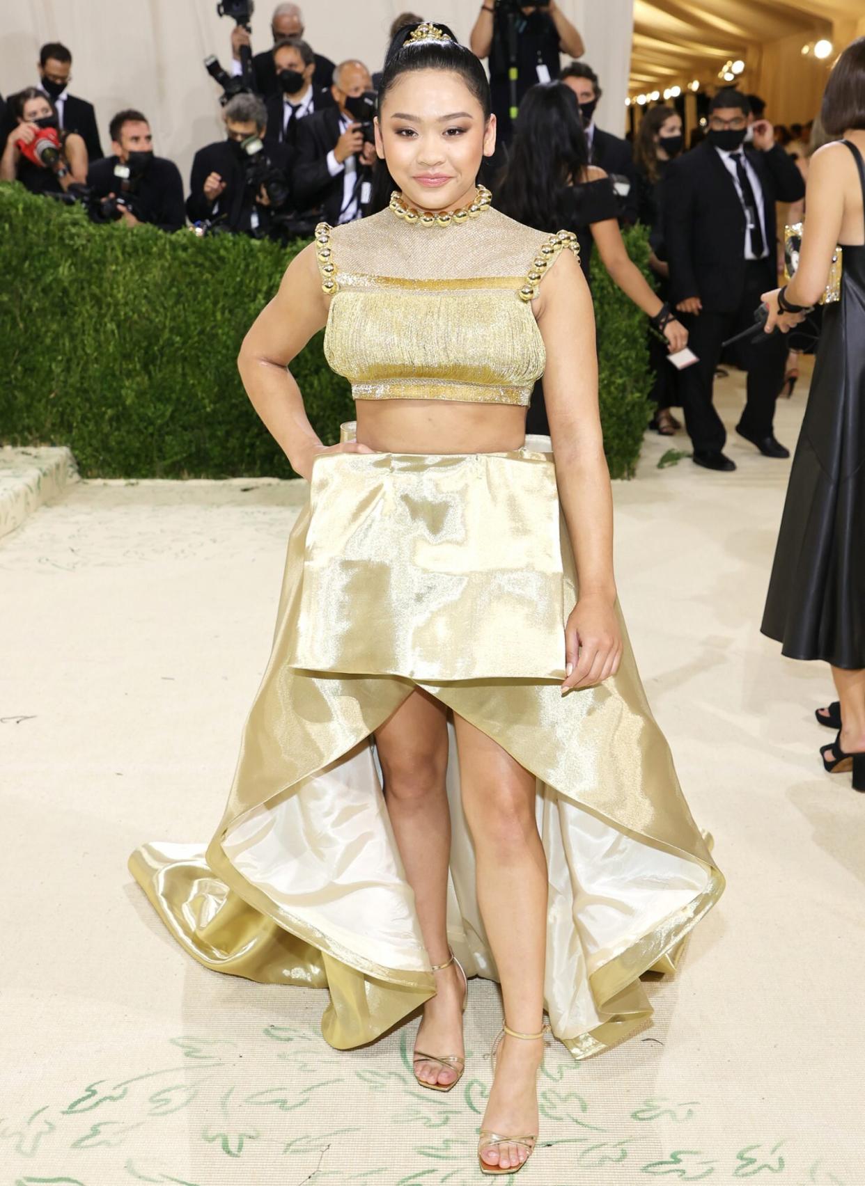 Sunisa Lee attends The 2021 Met Gala Celebrating In America: A Lexicon Of Fashion