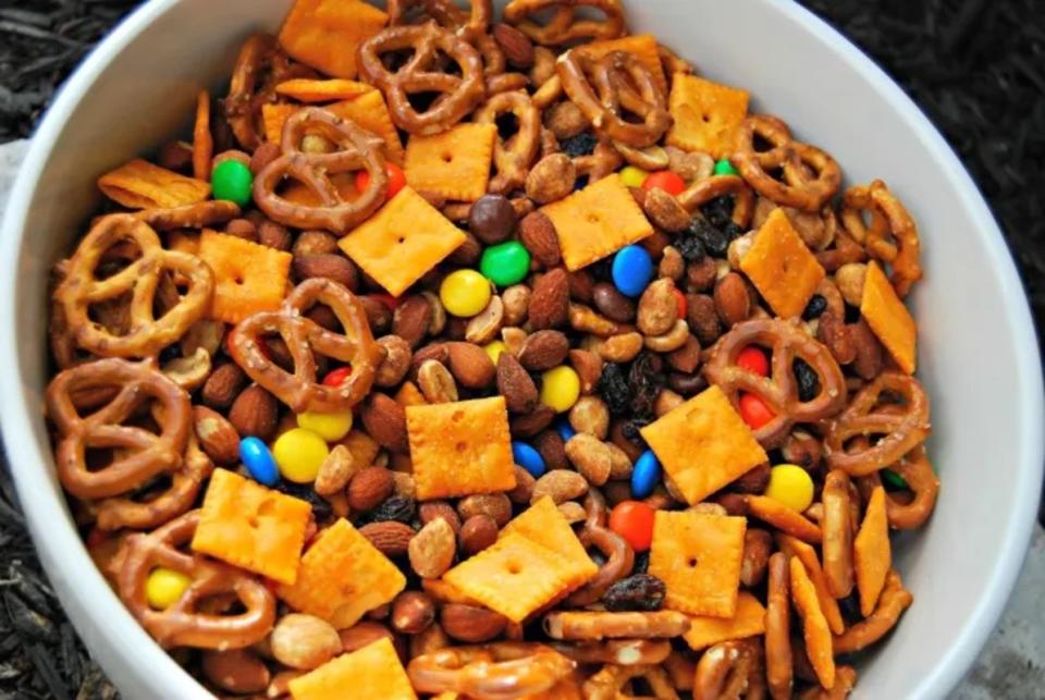 <p>Krista Marshall</p><p>You know what never goes out of style? A good trail mix with a variety of fun textures, shapes and colors and the perfect balance of sweetness and salt. </p><p><strong>Get the recipe:</strong> <a href="https://parade.com/842684/kristamarshall/sweet-n-salty-trail-mix/" rel="nofollow noopener" target="_blank" data-ylk="slk:Sweet 'n' Salty Trail Mix;elm:context_link;itc:0;sec:content-canvas" class="link "><strong>Sweet 'n' Salty Trail Mix</strong></a></p>