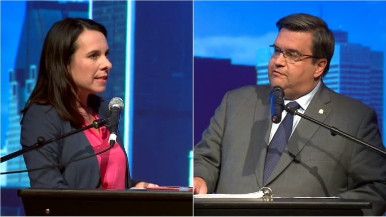 Round 2 in the Plante vs. Coderre debate: Rivals clash over dogs, taxes and transit