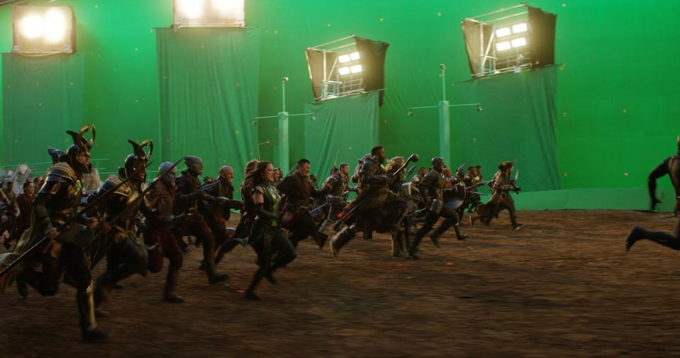 running scene avengers endgame without vfx