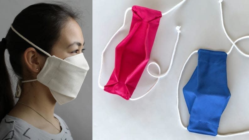 Keep your face warm in this thick cotton mask.