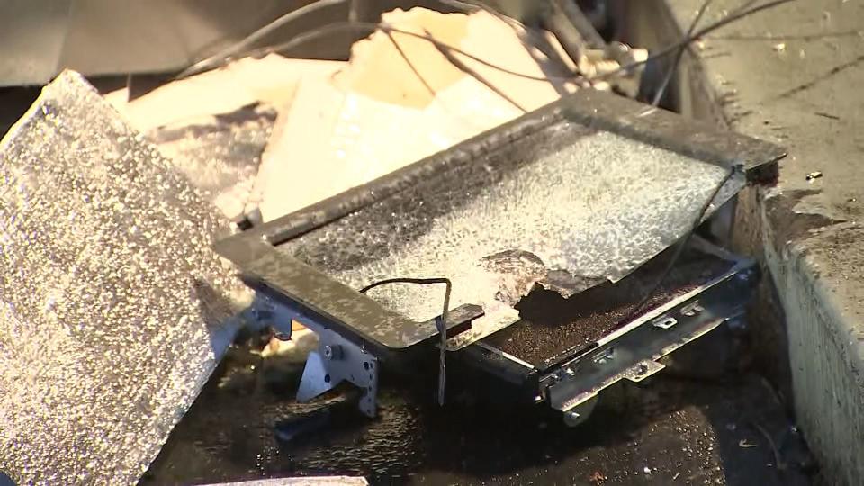 An ATM was ripped out of a Washington Federal Bank in Seattle's Rainier Valley on Friday, May 5, 2023.