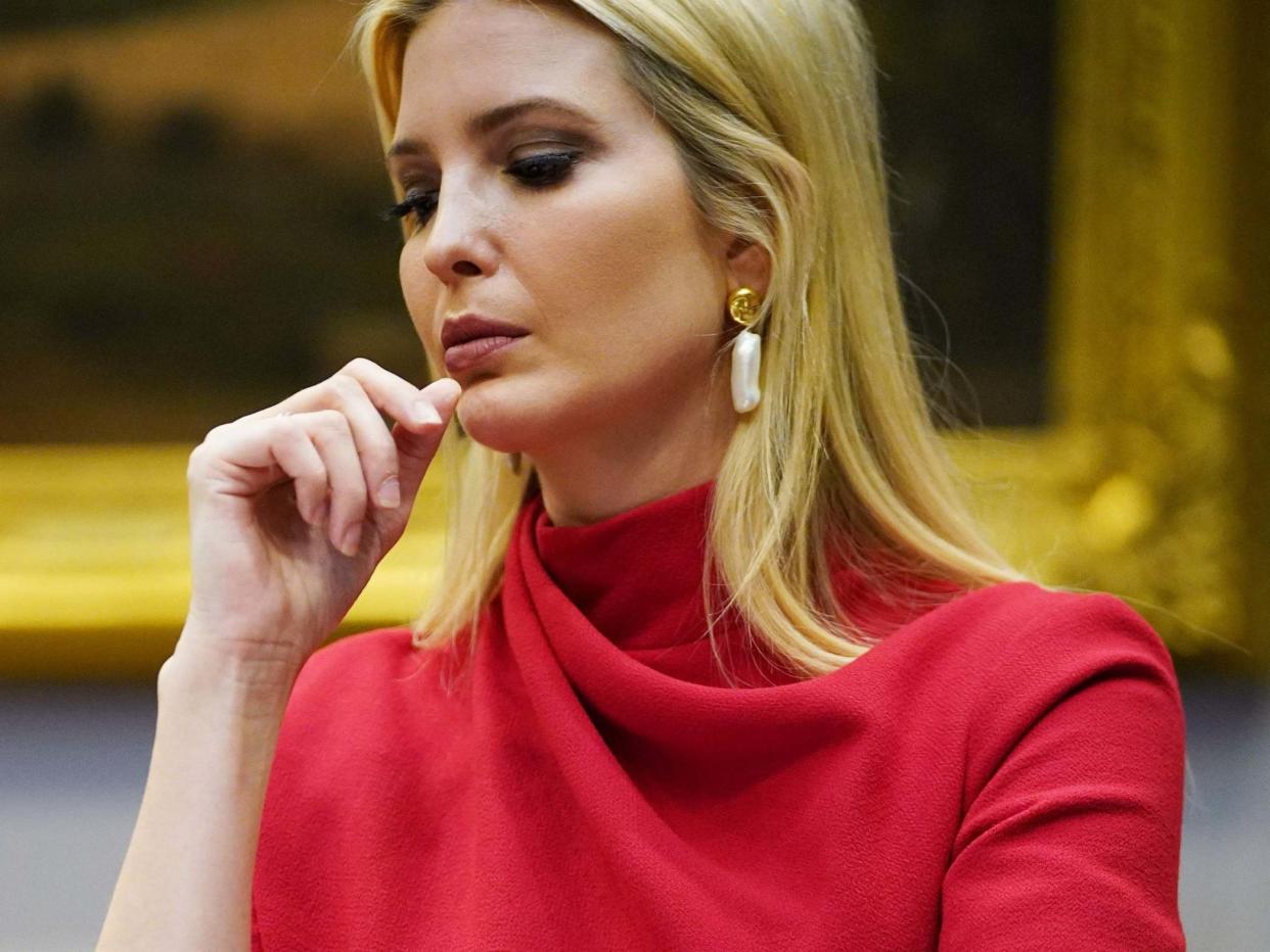 The president said 15 million new jobs had been made by his daughter, Ivanka Trump: AFP via Getty Images