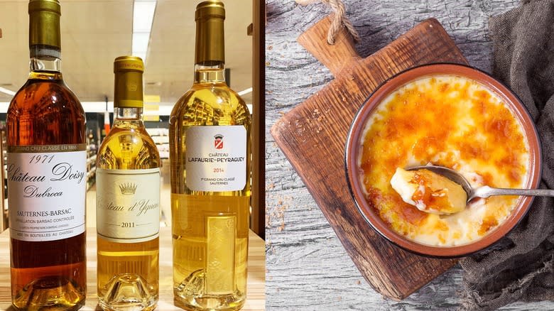 Sauternes and creme brulee