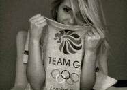 Celebrity photos: The Saturdays’ Mollie King also showed her support for Team GB by posing with her Olympics nightie. She tweeted the snap along with the caption: “Off to bed in my new nightie!!! Come on TEAM GB!! More medals tomorrow please :-)”