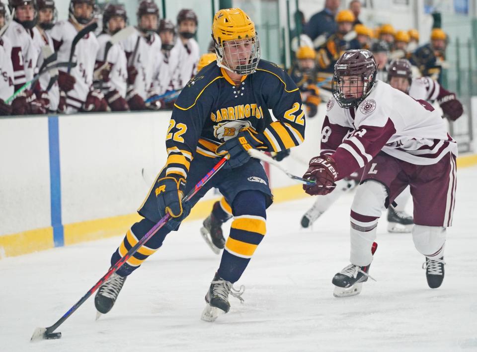 Trevor Snow already has four goals for Barrington this season,.