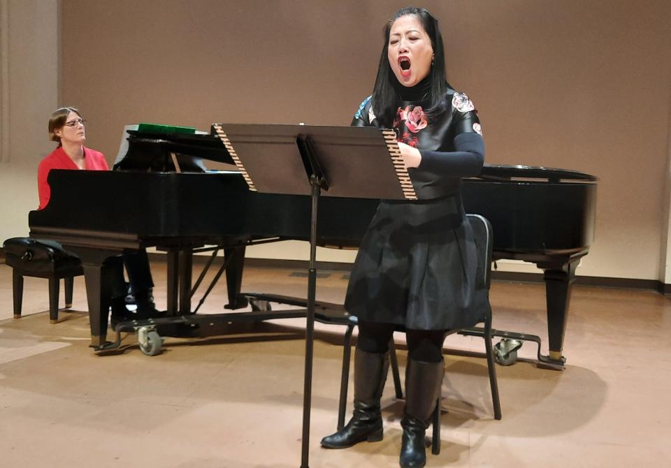 Soprano Yi-Lan Niu will join Warren Gerds on stage as he reads nature passages from some of his books for a performance at 2 p.m. March 25 at Birder Recital Hall at St. Norbert College. Elaine Moss will accompany on piano.